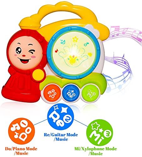 Baby Musical Instruments Toys, Kids Drum Set Train Piano Keyboard