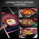 CSK 11” Red Granite Frying Pan with Lid-Classic Fry Pan with APEO & PFOA-Free