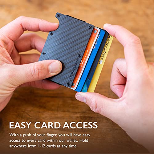 Slim Wallet For Men - Front Pocket RFID Blocking Minimalist Wallet For Men