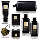Bath and Body Spa Gifts Baskets Set for Men - Sandalwood & Amber
