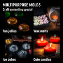 Cute Silicone Molds - 6pk Food Grade + Bonus 5 Recipes Ebook - Non-Stick