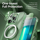 iPhone 13 Pro Max Case, with 2 Pack Tempered Glass Screen Protector + 2 Pack Camera Lens Protector