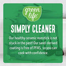 GreenLife Soft Grip Healthy Ceramic Nonstick, Cookware Pots and Pans Set, 16 Pcs
