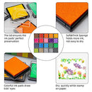 Ink Pad, 20 Colors Washable Finger Craft Ink Pad for Kids Stamping, 1.57X1.57''