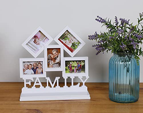 Family Picture Frame.10x10".Photo Display Collage,Multi Gallery with 5 Openings