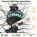 27.5 inch E Bike for Adults, 350W 21MPH Mens Womens Electric Bicycle 21-Speed 36V