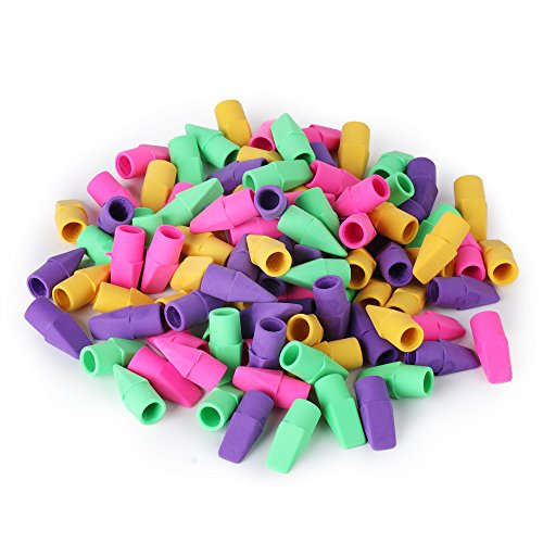 Mr. Pen Pencil Top Erasers, Cap Erasers, 120 Pack