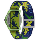 Timex Boys T72881 Time Machines Green Geckos Elastic Fabric Strap Watch