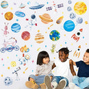 6 Sheets Space Wall Decal Planet Wall Sticker Solar System Wall Decals