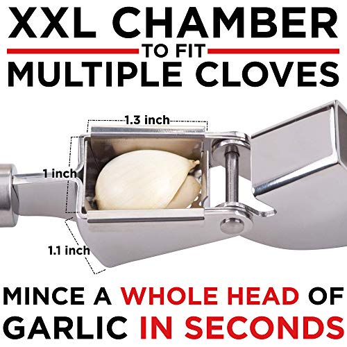 Alpha Grillers Stainless Steel Mincer and Crusher with Silicone Roller Peeler Squeeze