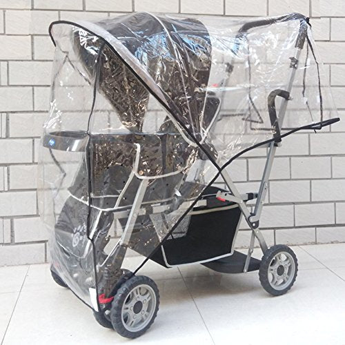 Aligle Weather Shield Double Popular for Swivel Wheel Stroller Universal Size Baby Rain Cover