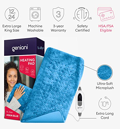 Heating Pad for Back Pain & Cramps Relief, FSA HSA Eligible, Heat Patches with Auto Shut