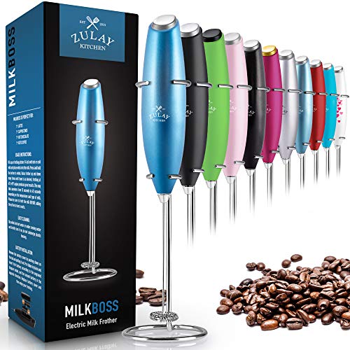 Milk Frother Handheld Foam Maker for Lattes - Whisk Drink Mixer