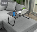 Foldable Laptop Bed Table Multi-Function Lap Bed Tray Table with Storage Drawer