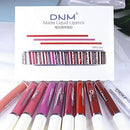 9Pcs Matte Liquid Lipsticks + 1Pcs Clear Lip Plumping Plumper Gloss Makeup Set