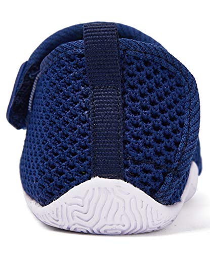 Baby Sneakers Girl Boy Tennis Shoes First Walker Shoes 6-12 Months Infant Navy Blue