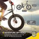 Swagcycle EB-6 Bandit Trail Electric Bike with Removable Battery and Dual Disc Brakes