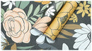 Vintage Large Floral Peel and Stick Wallpaper Removable Daisy Leaf Black
