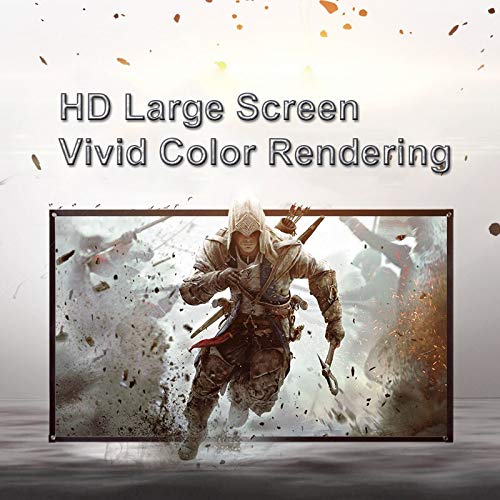 200-inch Large Projector Screen 16:9 Hanging Projection Screen Movie Screen