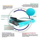 WelandFun Air Mat Tumble Track 10ft/13ft/16ft/20ft Inflatable Gymnastics Tumbling Mat 4/6/8 inchs Thickness Mats for Home Use/Gym/Yoga/Training/Cheerleading/Outdoor/Beach/Park wih Electric Air Pump