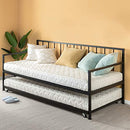 Twin Daybed and Trundle Set / Premium Steel Slat Support / Daybed