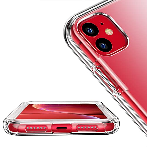 Compatible with iPhone 11 Case, and [2 x Tempered Glass Screen Protector] for Clear 360 Full Body Coverage