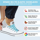 Xpand No Tie Shoelaces System with Elastic Laces - One Size Fits All Adult and Kids Shoes