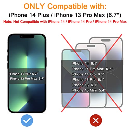 TECHO Privacy Screen Protector Compatible with iPhone 14 Plus/iPhone 13 Pro Max