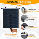 EcoNour Car Side Window Sun Shade (2 Pack) | Retractable Car Roller Sunshade