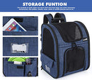 Pet Carrier Backpack, Dog Carrier Backpack, Expandable with Breathable Mesh for Small