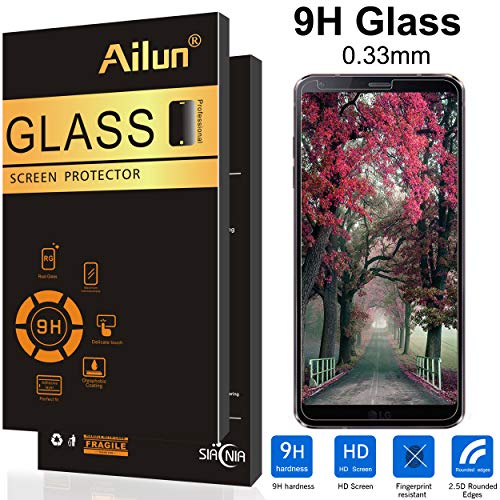 Ailun Screen Protector for LG G6 3 Pack Tempered Glass 9H Hardness 2.5D Edge