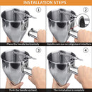 Stainless Steel Pancake Batter Dispenser, Funnel Dispenser with Stand