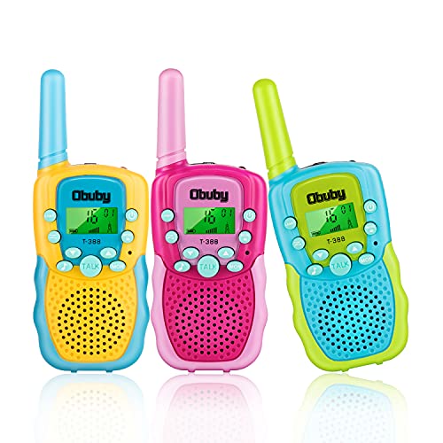 Walkie Talkies for Kids 22 Channels 2 Way Radio Toys with LCD Flashlight 3 KMs Range