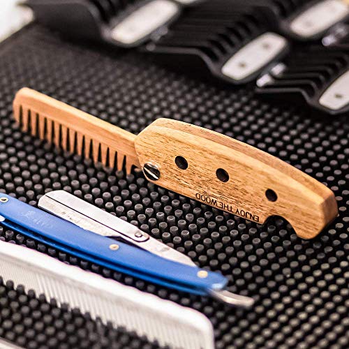 Wooden Beard Comb for Men Folding Pocket Comb