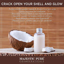 Majestic Pure Coconut Milk Body Scrub, Anti Cellulite & Exfoliator, Natural Skin Care