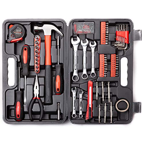 148Piece Tool Set General Household Hand Tool Kit with Plastic Toolbox