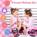 Hollyhi 41 Pcs Kids Makeup Toy Kit for Girls, Washable Makeup Set Toy with Real Cosmetic Case for Little Girl, Pretend Play Makeup Beauty Set Birthday Toys Gift for 3 4 5 6 7 8 9 10 Years Old Kid