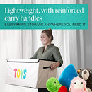 Extra Large Toy Box - Collapsible Toys Storage Chest for Kids w/ Flip-Top Lid