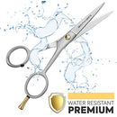 5’’ German Beard Mustache Scissor with 2 comb and Carrying pouch