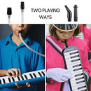 32 Keys Double Tubes Mouthpiece Air Piano Keyboard with Carrying Bag 32 Keys
