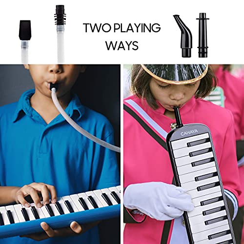 32 Keys Double Tubes Mouthpiece Air Piano Keyboard with Carrying Bag 32 Keys