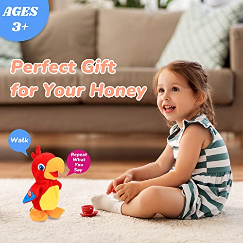 Talking Parrot Repeats What You Say Walking Electric Interactive Animated Toy