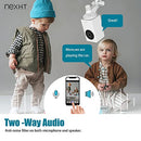 Indoor Security Camera, 1080P 360 Degree Pan WiFi Camera 2.4GHz, 2-Way Audio