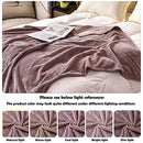 Super Soft Throw Blanket Premium Silky Flannel Fleece Leaves Pattern Lightweight Blanket