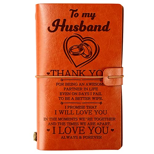 Birthday Gifts for Husband Leather Journal Wedding Gifts from Wife