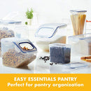 Easy Essentials Food lids/Pantry Storage/Airtight containers,16.5 Cup-for Beans, Clear