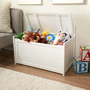 Melissa & Doug Wooden Toy Chest - White Furniture for Playroom
