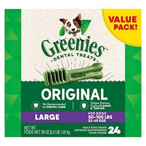 GREENIES Original Large Natural Dog Dental Care Chews Oral Health Dog Treats