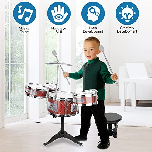 Toddler Musical Drum Toy Set - Jazz Roak Drum Kit Musical Instruments