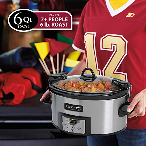 SCCPVL610-S-A 6-Quart Cook & Carry Programmable Slow Cooker with Digital Timer